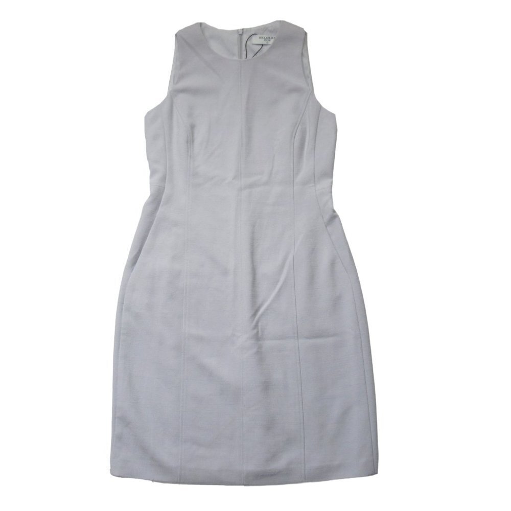 NWT MM. Lafleur The Constance in Pewter Nep Suiting Sleeveless Sheath Dress 6